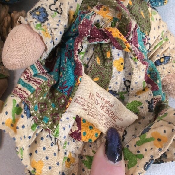 3 Set The Original Holly Hobbie Doll Knickerbocker 1970s Rag Plush Cloth Vintage - Picture 11 of 13